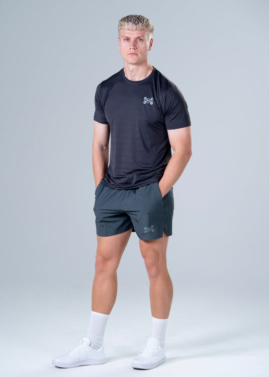 Men Dry Fit Running T-shirt Grey