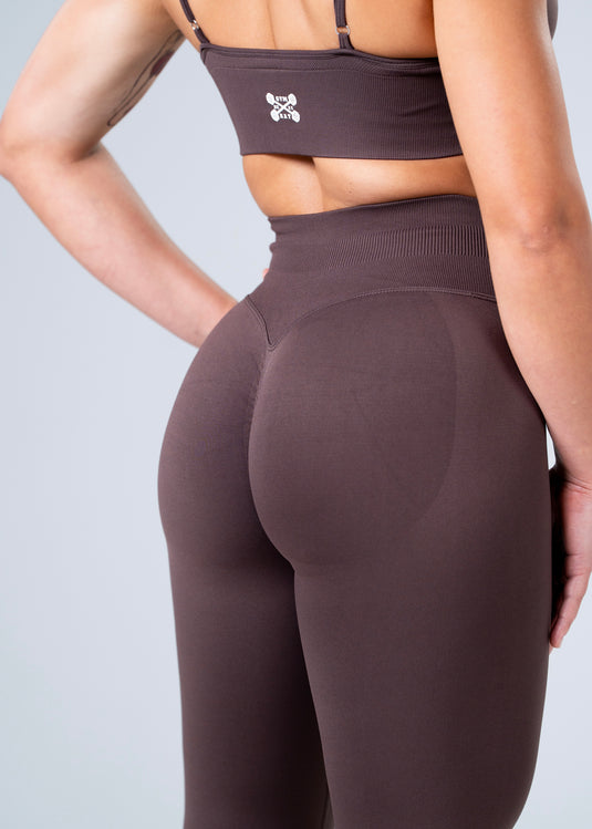 Women Scrunch Butt Lift Leggings Brown