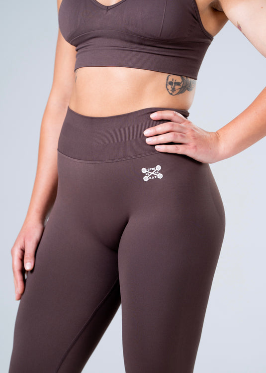 Women Scrunch Butt Lift Leggings Brown