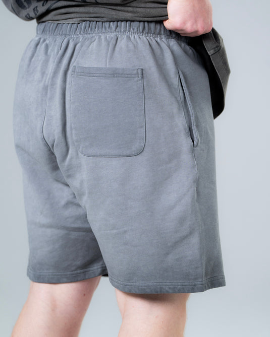 Men Oversized Heavyweight Vintage Shorts Grey
