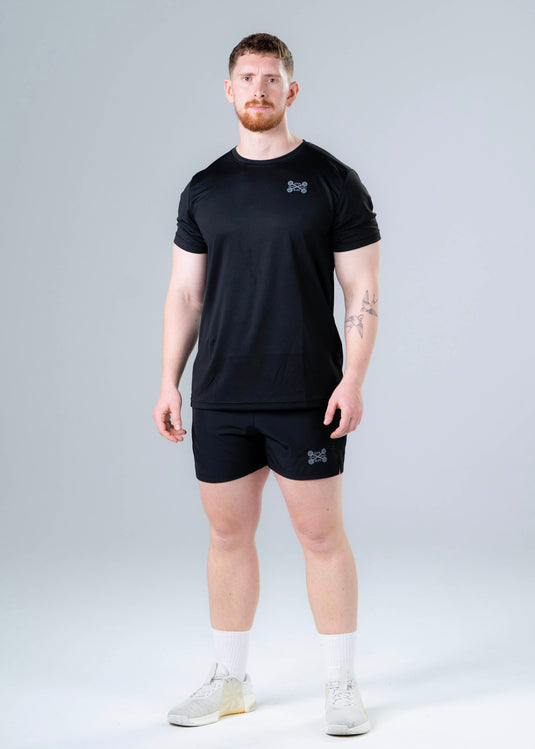 Men Breathable Performance T-shirt Black