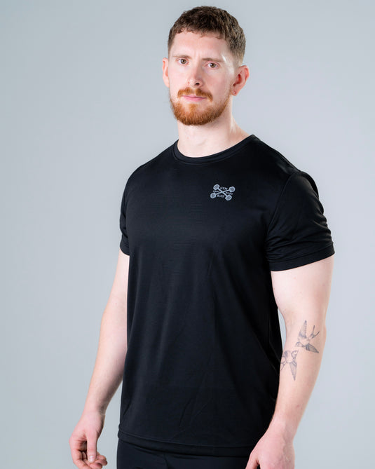 Men Breathable Performance T-shirt Black
