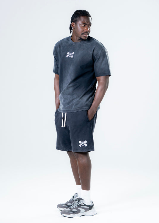 Men Oversized Heavyweight Vintage T-shirt Black