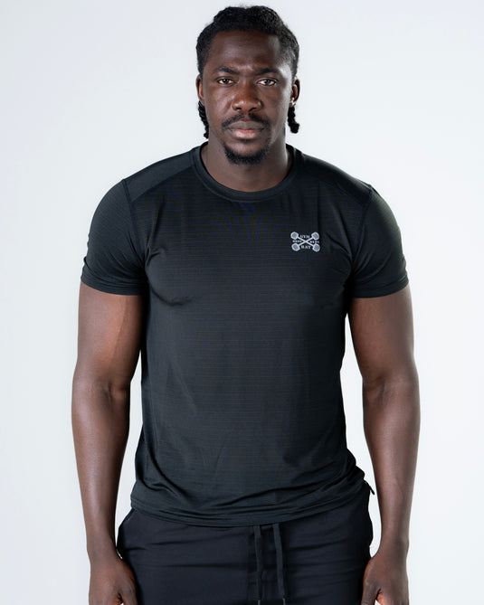 Men Muscle Fit Performance T-shirt Black