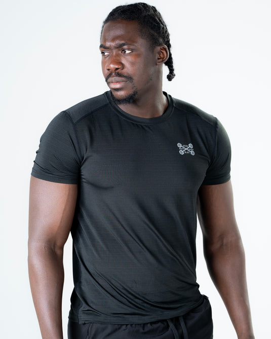 Men Muscle Fit Performance T-shirt Black