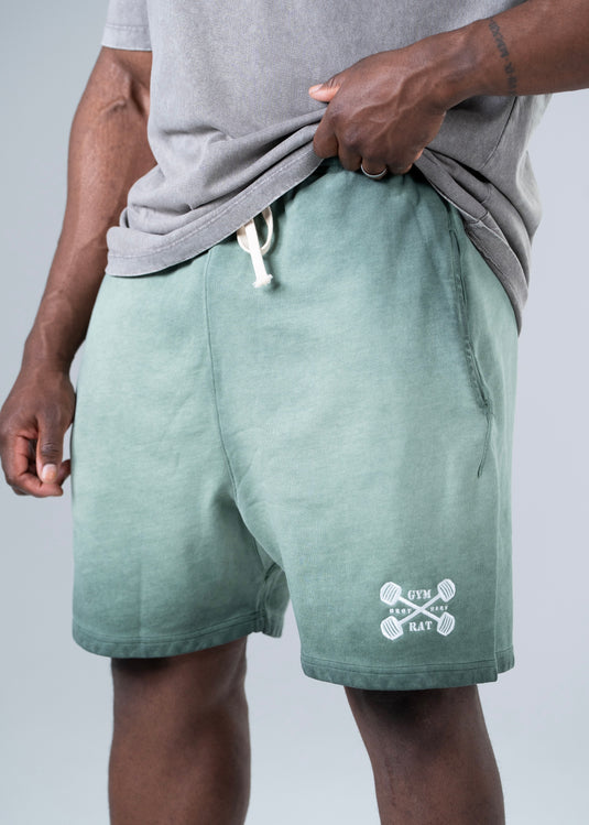 Men Oversized Heavyweight Vintage Shorts Mint Wave Green