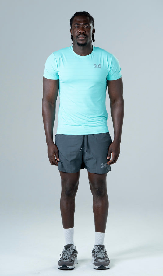 Men Dry Fit Running T-shirt Mint Wave Green