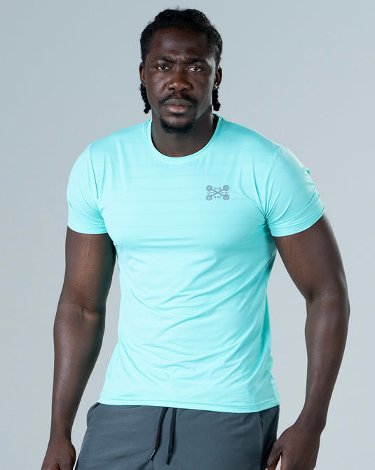 Men Dry Fit Running T-shirt Mint Wave Green