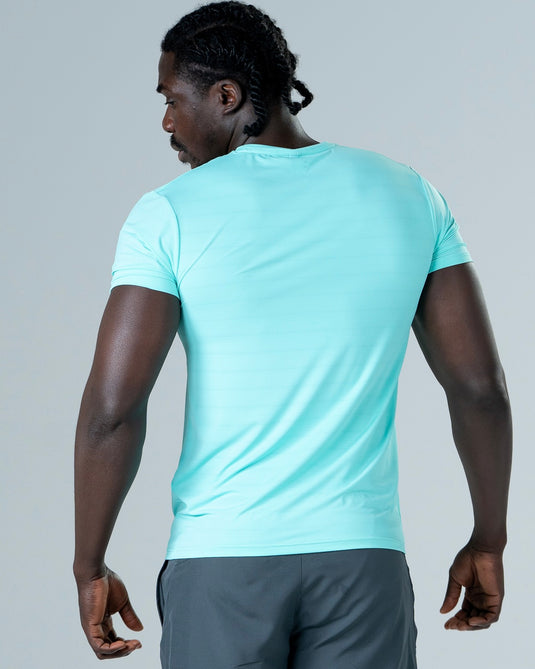 Men Dry Fit Running T-shirt Mint Wave Green