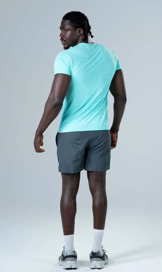 Men Dry Fit Running T-shirt Mint Wave Green