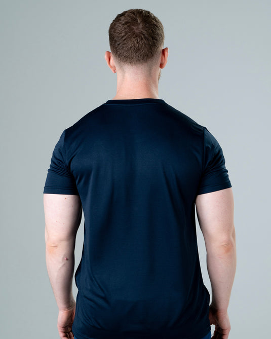 Men Breathable Performance T-shirt Navy