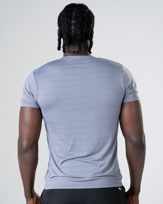 Men Dry Fit Running T-shirt Light Gray