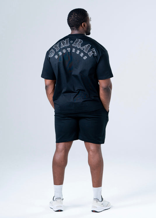 Men Oversized Cotton T-Shirt Black