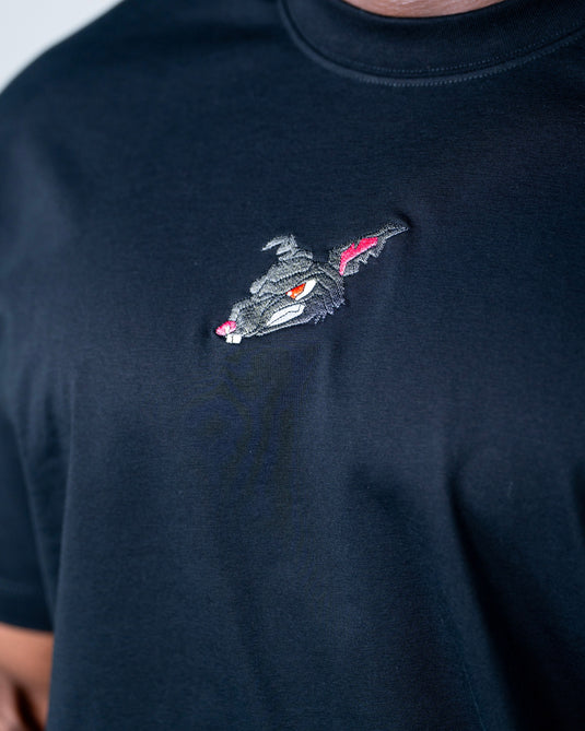 Men Oversized Cotton T-Shirt Black