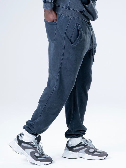 Men Oversized Heavyweight Vintage Joggers Dark Gray