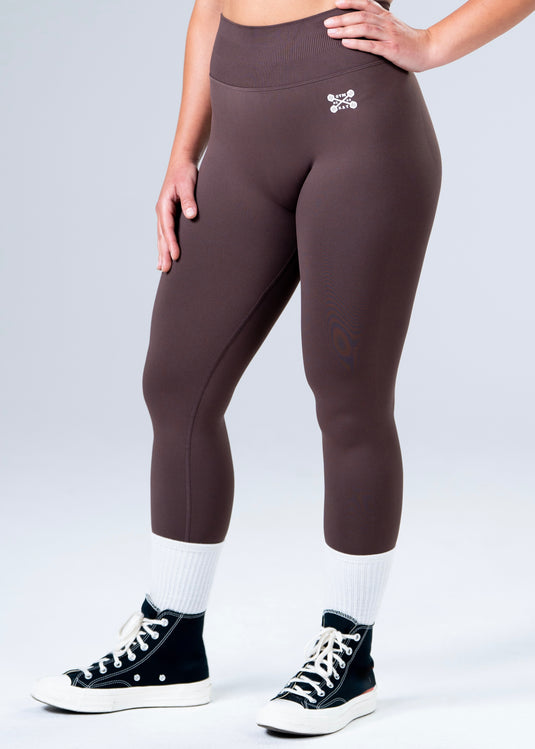 Women Scrunch Butt Lift Leggings Brown