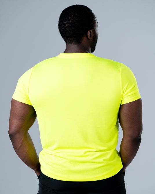 Men Breathable Performance T-shirt Volt Green