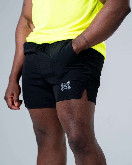 Men Running Performance Shorts Black
