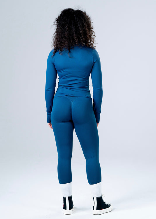 Women Perfomance Seamless Jacket Navy