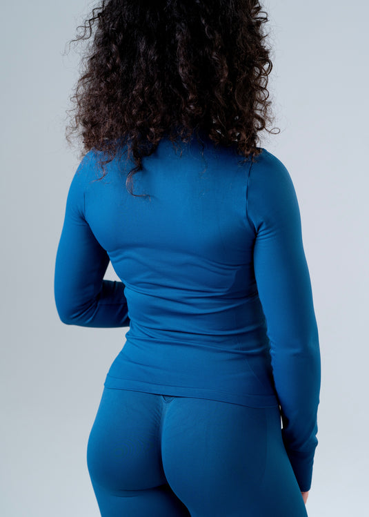 Women Perfomance Seamless Jacket Navy