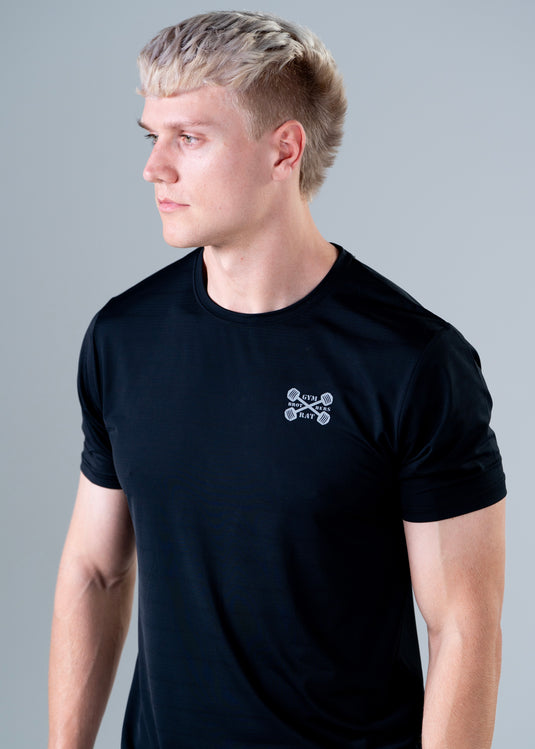Men Dry Fit Running T-shirt Black
