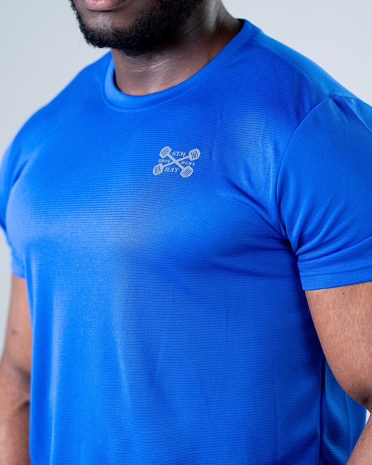 Men Breathable Performance T-shirt Blue