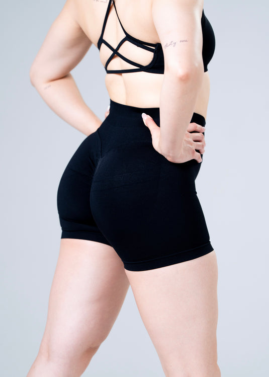 Women Scrunch Butt Lift Shorts Black