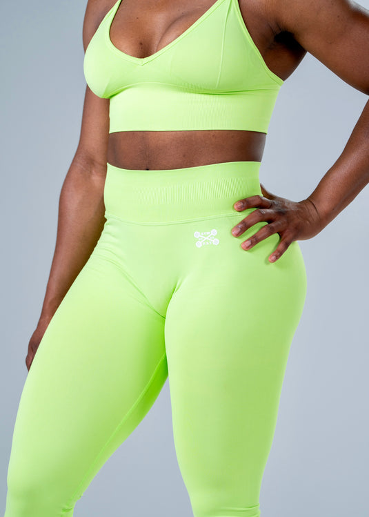Women Scrunch Butt Lift Leggings Volt Green
