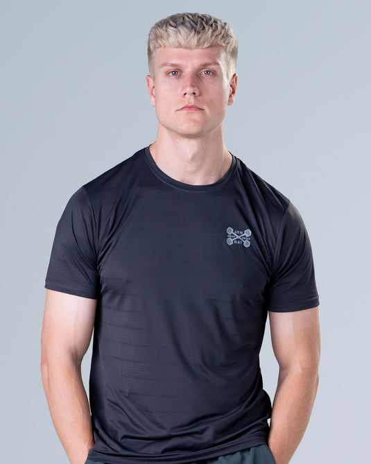 Men Dry Fit Running T-shirt Grey
