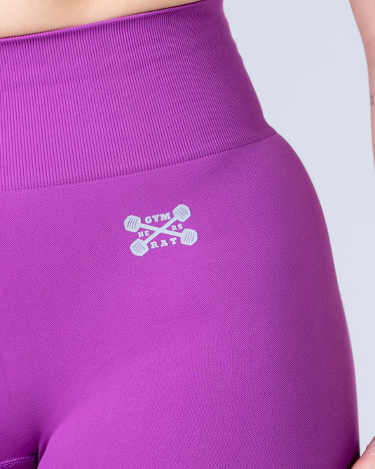 Women Seamless Sculpt Scrunch Leggings Light Purple