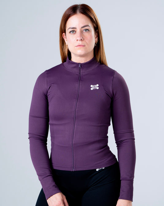 Women Perfomance Seamless Jacket Purple