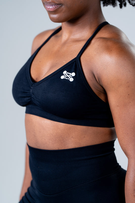 Women Seamless Adjustable Bra Black