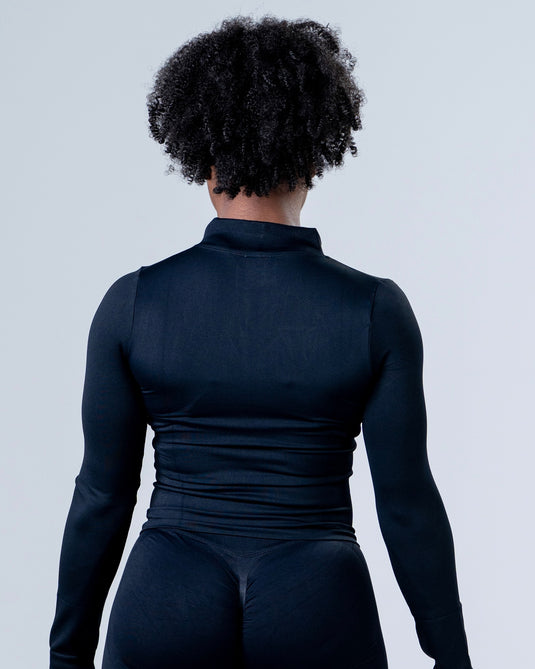 Women Perfomance Seamless Jacket Black