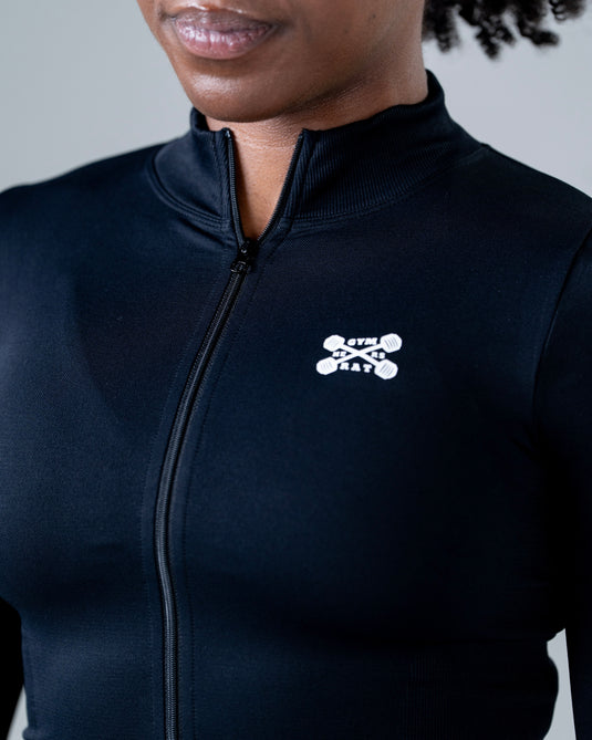 Women Perfomance Seamless Jacket Black