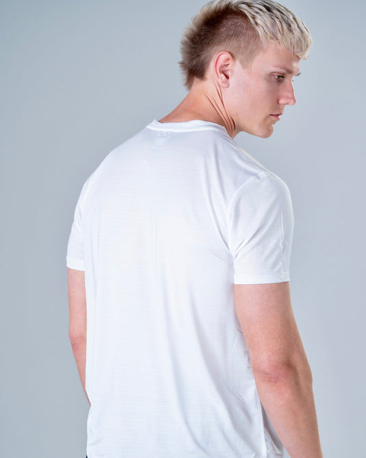 Men Muscle Fit Performance T-shirt White