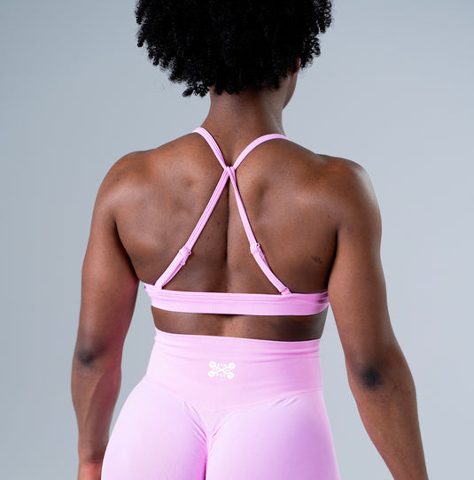 Women Seamless Adjustable Bra Light Pink