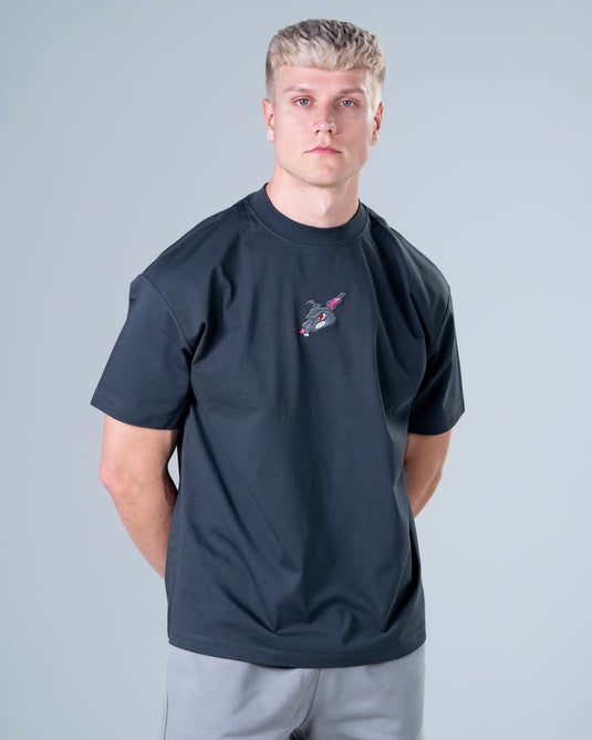 Men Oversized Cotton T-Shirt Carbon Gray