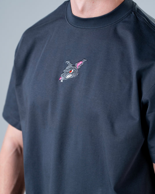 Men Oversized Cotton T-Shirt Carbon Gray