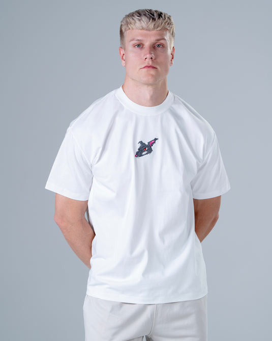 Men Oversized Cotton T-Shirt White