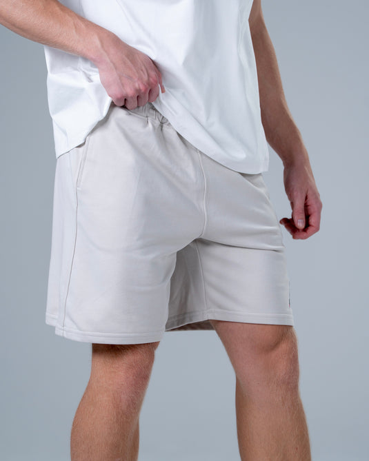 Men Oversized Cotton Shorts Sand apricot