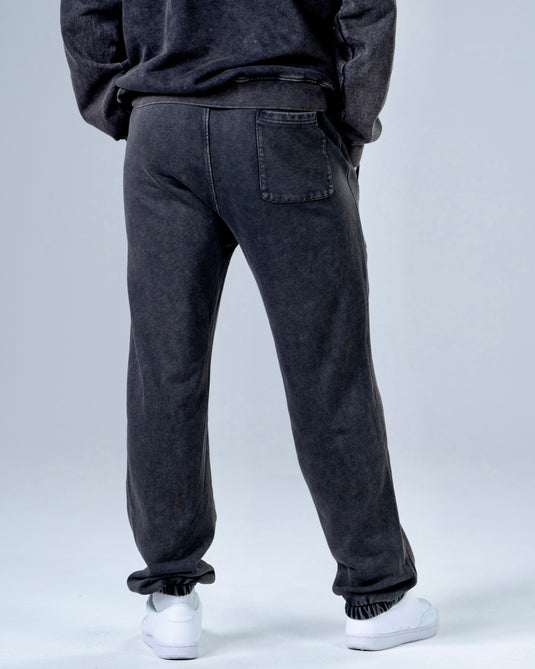 Men Oversized Heavyweight Vintage Joggers Black