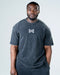 Men Oversized Heavyweight Vintage Printed T-shirt Black