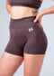 Women Scrunch Butt Lift Shorts Brown