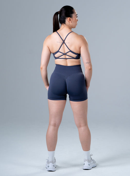 Women Scrunch Butt Lift Shorts Grey