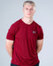 Men Muscle Fit Performance T-shirt Dark Red