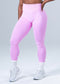 Women Seamless High-Waist Scrunch Leggings Light Pink