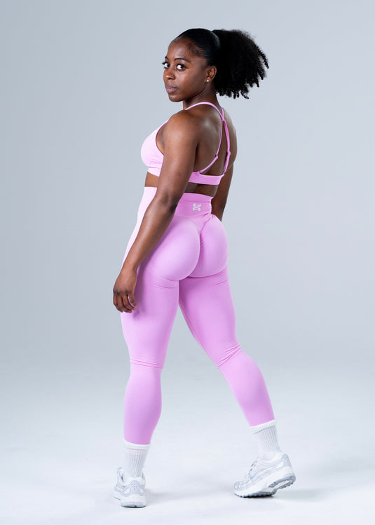 Women Seamless Adjustable Bra Light Pink